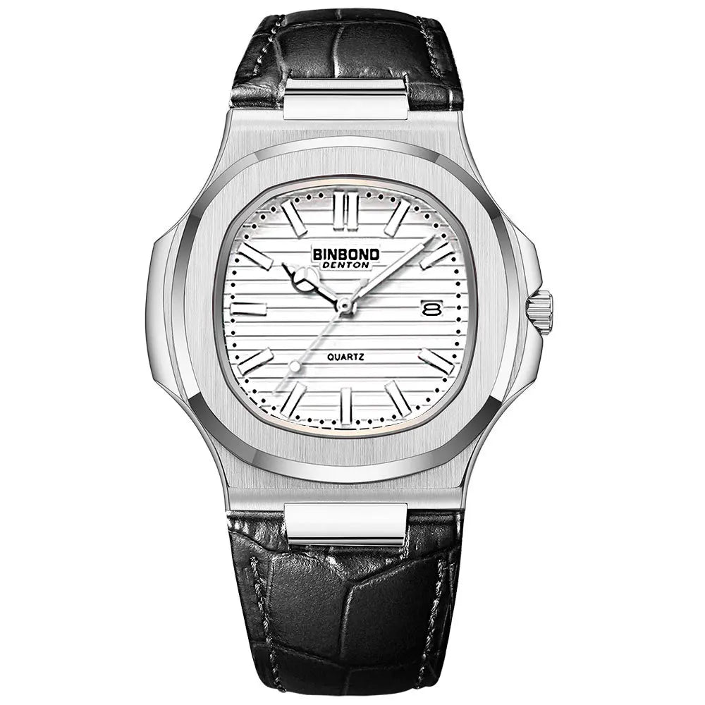 BINBOND B1885 Men's Luxury Quartz Watch – Luminous Hands, Stylish Business & Casual Wristwatch