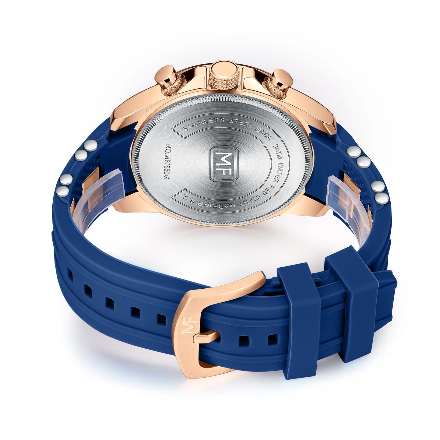 MINI FOCUS MF0350G Men's Sports Quartz Watch – Silicone Band, Luminous Hands, Waterproof Wristwatch