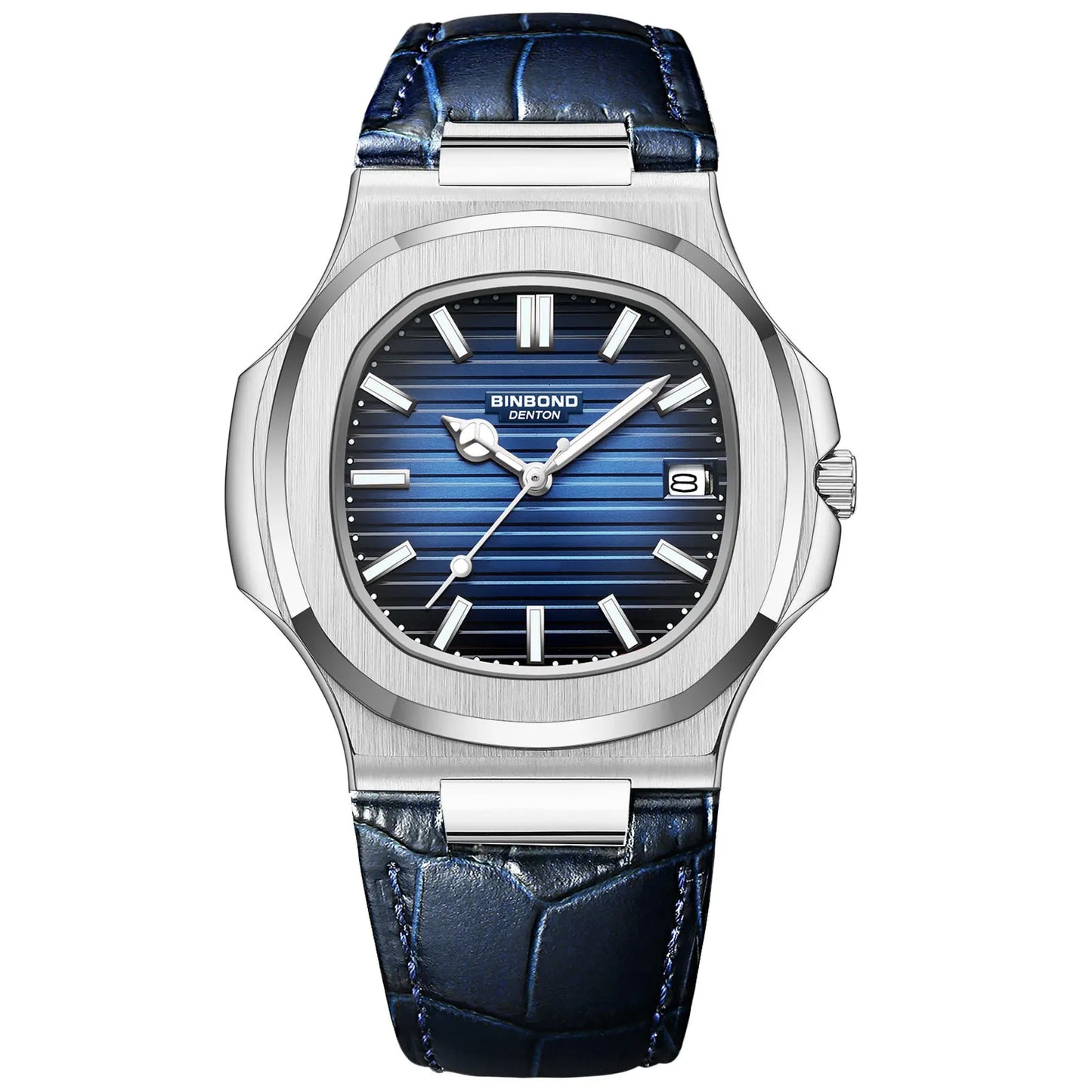 BINBOND B1885 Men's Luxury Quartz Watch – Luminous Hands, Stylish Business & Casual Wristwatch