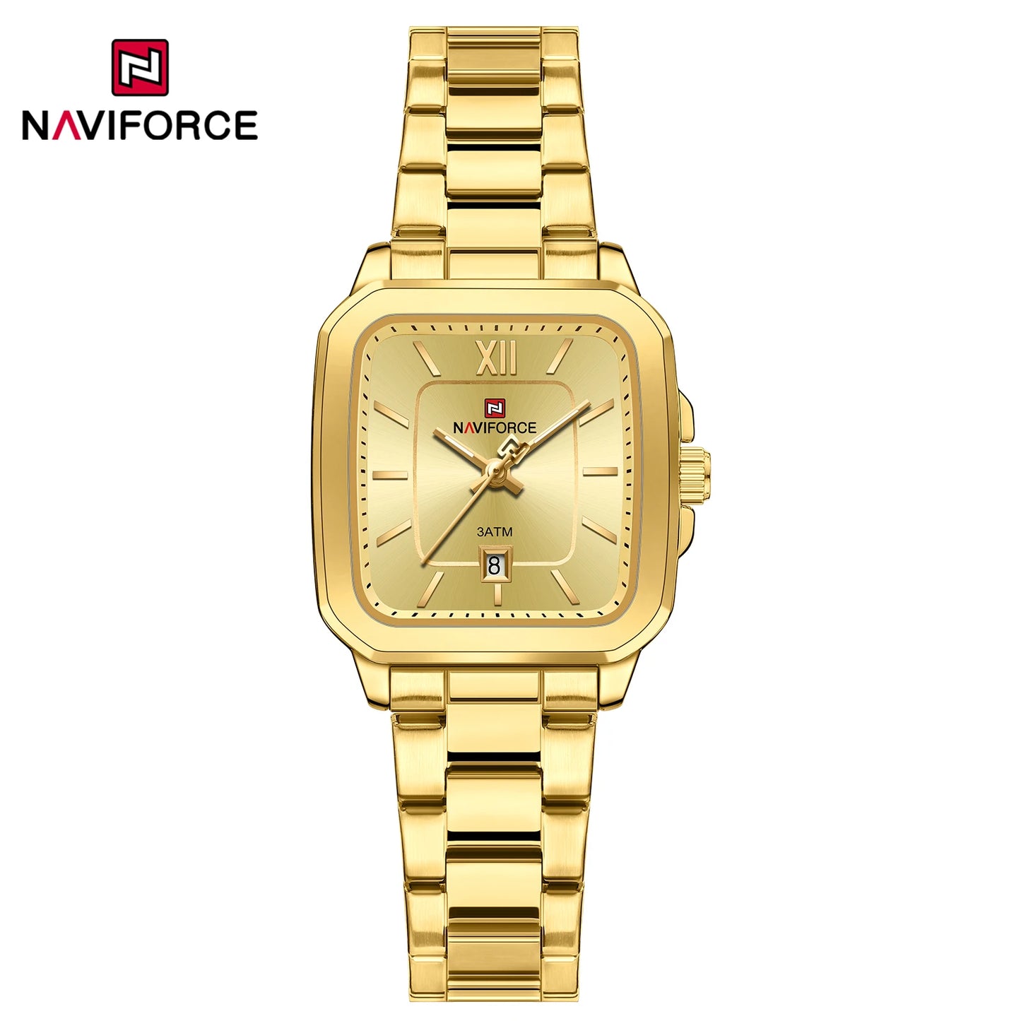 NAVIFORCE 9239 Couple Watch – Silver & Blue Quartz, Waterproof Casual Wristwatch for Men & Women