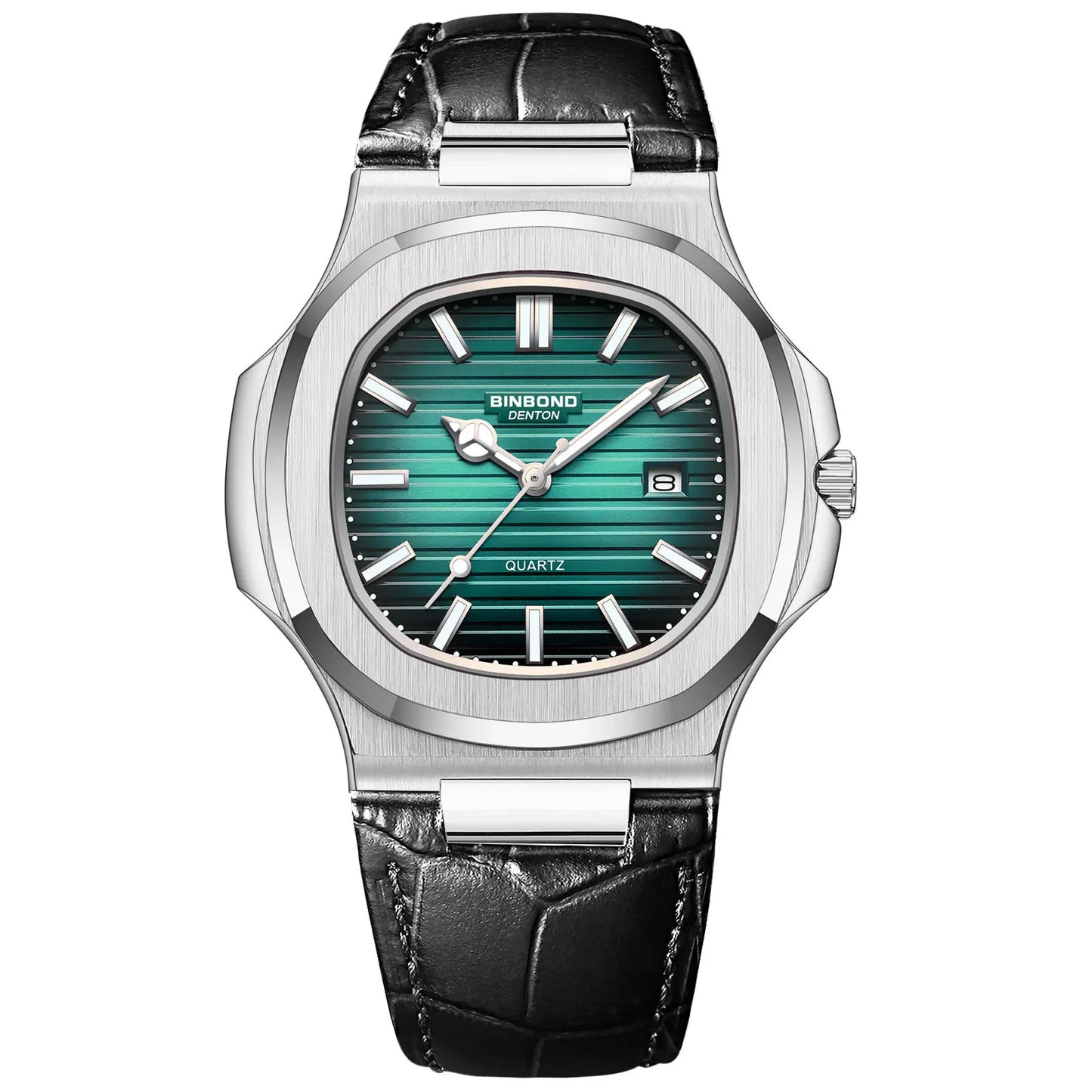 BINBOND B1885 Men's Luxury Quartz Watch – Luminous Hands, Stylish Business & Casual Wristwatch