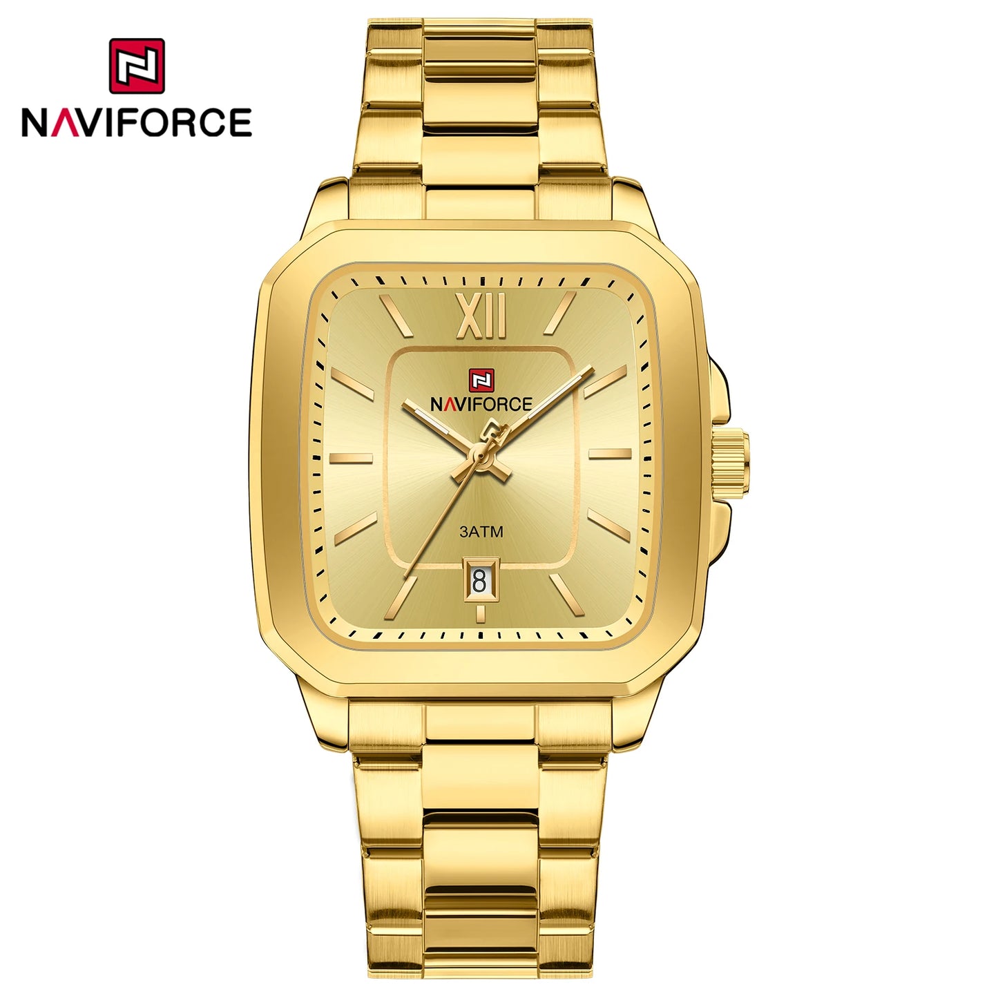 NAVIFORCE 9239 Couple Watch – Silver & Blue Quartz, Waterproof Casual Wristwatch for Men & Women