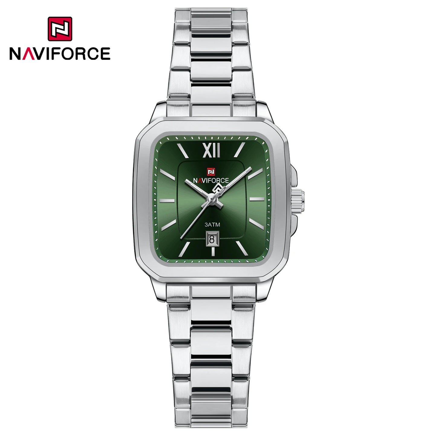 NAVIFORCE 9239 Couple Watch – Silver & Blue Quartz, Waterproof Casual Wristwatch for Men & Women