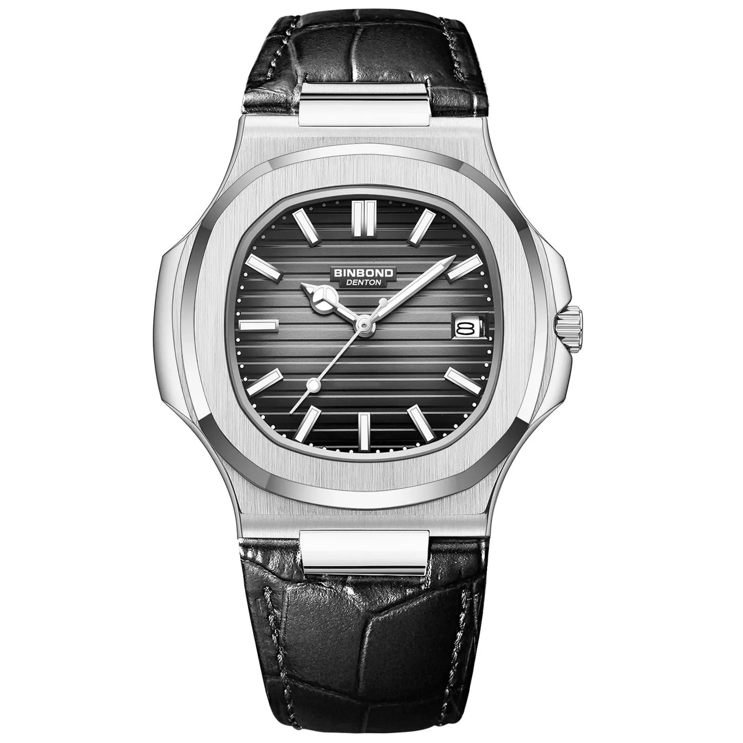 BINBOND B1885 Men's Luxury Quartz Watch – Luminous Hands, Stylish Business & Casual Wristwatch