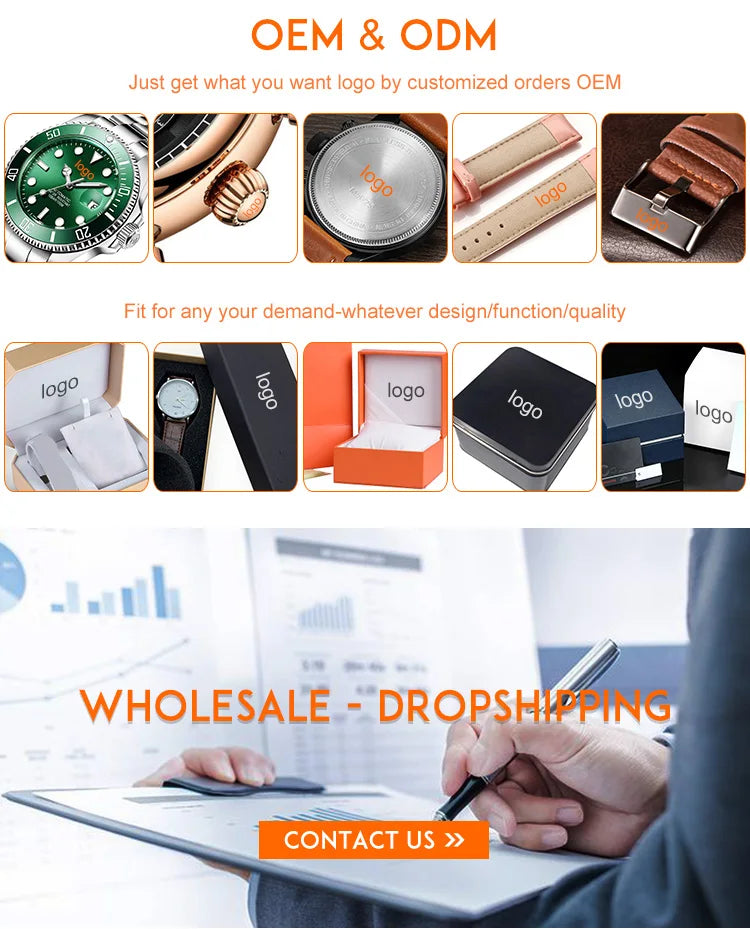 BINBOND B1885 Men's Luxury Quartz Watch – Luminous Hands, Stylish Business & Casual Wristwatch
