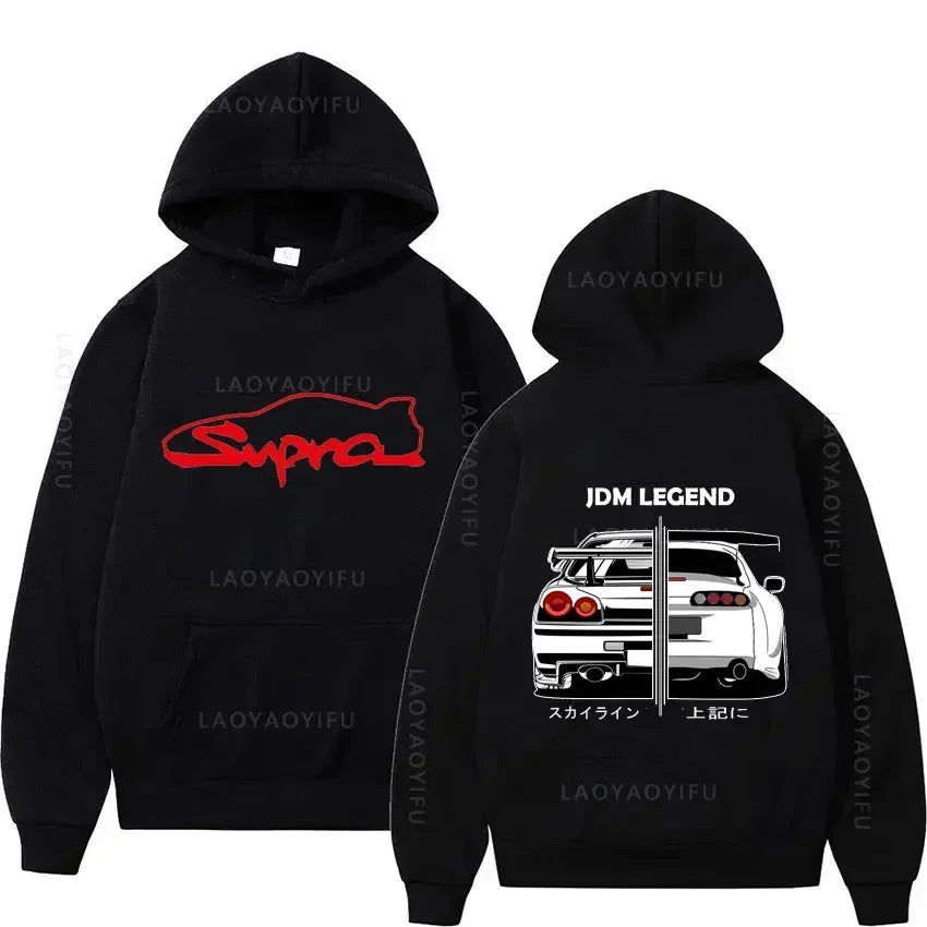Unisex F40 Car Pattern Sweater – Fall/Winter Fashion, Comfortable & Warm, Matching Men’s and Women’s Style