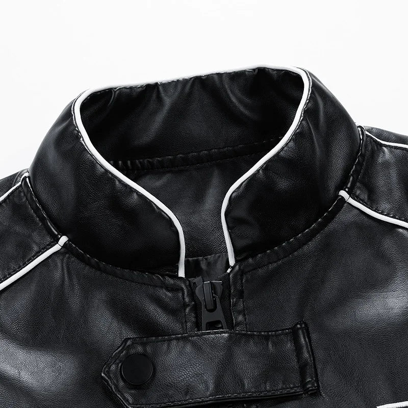 Men’s Leather Jacket – Trendy Autumn/Winter Fashion, High-Quality, Comfortable, Multi-Functional Outerwear